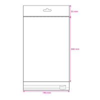 280x190mm Cello Peel & Seal With Header Envelopes