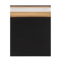 7.09 x 6.5 " Black Kraft Combelope light padded mailers Peel & Seal