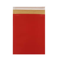 8.46 x 5.91 " Red Kraft Combelope light padded mailers Peel & Seal