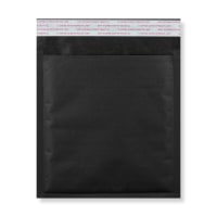 6.5 x 6.5 " Black Paper Bubble Mailers Peel & Seal