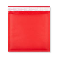165mm X 165mm Red Paper Bubble Bag Peel & Seal