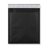 230mm X 230mm Black Paper Bubble Bag Peel & Seal