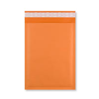 10.63 x 7.48 " Orange Paper Bubble Mailers Peel & Seal