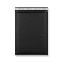 450mm X 320mm Black Paper Bubble Bag Peel & Seal