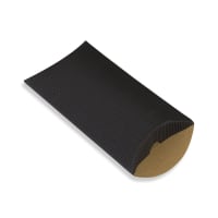 6.38 x 4.49 " Black Corrugated Pillow Box