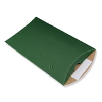 9.02 x 6.38 " Dark Green Corrugated Pillow Box Peel & Seal