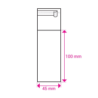 3.94 x 1.77 " Cello Bag Peel & Seal