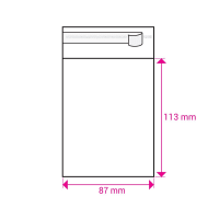 Clear Cello Bags To Fit: C7 83 x 112 mm Envelope (SELF ADHESIVE)