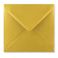 Metallic Gold 165mm Square Envelopes 100gsm