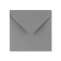 5.12 x 5.12 " Dark Grey Wallet V Flap Gummed Plain 80lb Envelopes