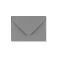 3.23 x 4.45 " Dark Grey Wallet V Flap Gummed Plain 80lb Envelopes