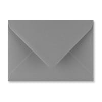 114x162mm C6 DARK GREY WALLET V FLAP GUMMED PLAIN 120GSM