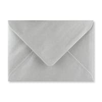 125x175mm Metallic Silver Wallet Gummed Plain 100gsm Wove Envelopes
