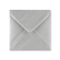 130x130mm Metallic Silver Square Gummed Plain 100gsm Wove Envelopes
