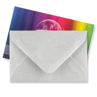 2.44 x 3.7 " Metallic Silver Envelopes 68lb