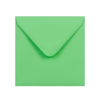 4.33 x 4.33 " Clariana Pale Green Gummed 80lb V Flap Envelopes