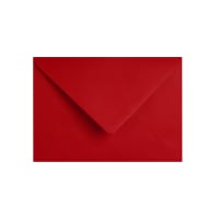 4.92 x 6.89 " Clariana Dark Red 80lb Gummed V Flap Wallet Envelopes