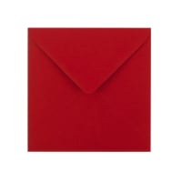 5.12 x 5.12 " Clariana Dark Red Square 80lb Gummed V Flap Envelopes