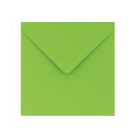 130x130mm CLARIANA MID GREEN SQUARE 120GSM GUMMED V FLAP 