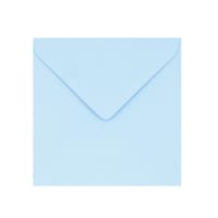 Lichtblauwe 130 mm vierkante enveloppen 120 g/m²