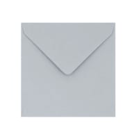 Lichtgrijze 130 mm vierkante enveloppen 120 g/m²