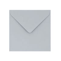 5.12 x 5.12 " Clariana Pale Grey Square 80lb Gummed V Flap Envelopes