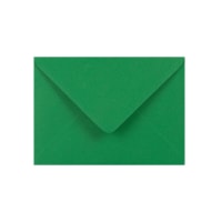 5.24 x 7.24 " Clariana Dark Green 80lb Gummed V Flap Wallet Envelopes