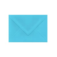 5.24 x 7.24 " Clariana Mid Blue 80lb Gummed V Flap Wallet Envelopes
