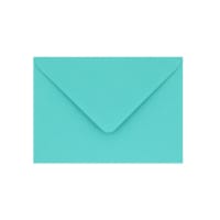 5.24 x 7.24 " Clariana Robin Egg Blue 80lb Gummed V Flap Wallet Envelopes