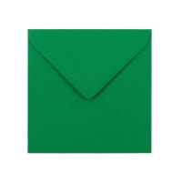 140x140mm CLARIANA DARK GREEN SQUARE 120GSM GUMMED V FLAP