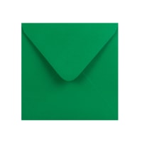 155x155mm CLARIANA DARK GREEN SQUARE 120GSM GUMMED V FLAP