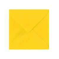 Mid Yellow 155mm Square Envelopes 120gsm