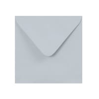 155x155mm Clariana Pale Grey Square 120gsm Gummed V Flap Envelopes