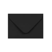 2.56 x 3.7 " Black Envelopes 80lb