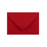 2.56 x 3.7 " Clariana Dark Red 80lb Gummed V Flap Wallet Envelopes