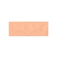 3.15 x 8.46 " Clariana Salmon Pink 80lb Gummed V Flap Wallet Envelopes