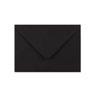 3.74 x 4.8 " Clariana Black 80lb Gummed V Flap Wallet Envelopes