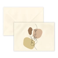 Ivory Laid Wedding Envelope "Love" 162x229 mm (C5)