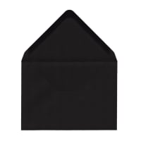 C6 zwarte enveloppen 120 g/m²