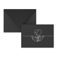 Valentine's Day Black Envelope 