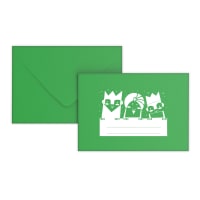 Christmas envelope Three wise kings dark green 114x162 mm (C6)