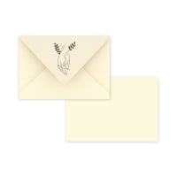 C6 Ivory Printed Bond Wedding Envelopes