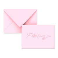 Valentines Day Pale Pink Envelope Live Love 114x162 mm (C6)