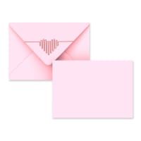 Valentines Day Pale Pink Envelope "Heartbeat" 114x162 mm (C6)