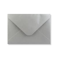 4.49 x 6.38 " Silver 80lb Gummed V Flap Wallet Envelopes