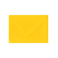 3.23 x 4.45 " Clariana Mid Yellow 80lb Gummed V Flap Wallet Envelopes