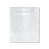 57x57mm Glassine Bags 40gsm Flush Top