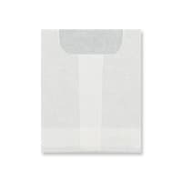 60x60mm Glassine Bags 40gsm Flush Top