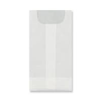 3.74 x 2.36 " Glassine Bags 40gsm Flush Top