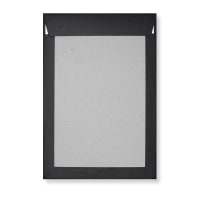 12.76 x 9.02 " Black Board Back Peel & Seal 80lb Paper / 600gsm Grey Board Envelopes